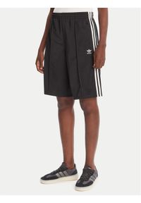 Adidas - adidas Szorty sportowe adicolor Firebird JD0286 Czarny Loose Fit. Kolor: czarny. Materiał: syntetyk