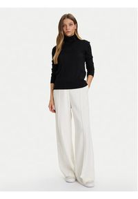 Calvin Klein Golf LV044D371G Czarny Regular Fit. Typ kołnierza: golf. Kolor: czarny. Materiał: wełna, syntetyk #2