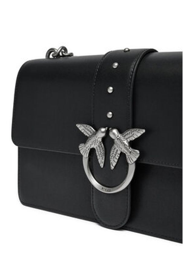 Pinko Torebka Love One Classic Cl PE 23 PLTT 100053 A0F1 Czarny. Kolor: czarny. Materiał: skórzane