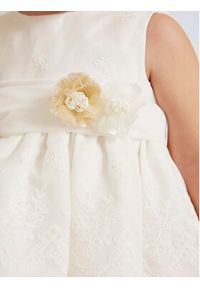 Abel & Lula Sukienka elegancka 5013 Biały. Kolor: biały. Materiał: bawełna. Styl: elegancki #5