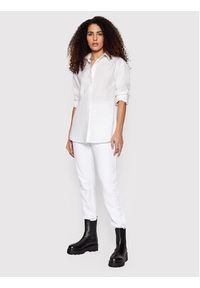 TwinSet - TWINSET Spodnie dresowe 221TP2166 Biały Regular Fit. Kolor: biały. Materiał: bawełna, dresówka #3