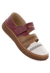 Skórzane półbuty na rzep komfortowe Artiker 58C1500. Zapięcie: rzepy. Materiał: skóra #1