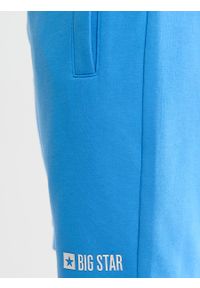 Big-Star - Szorty męskie dresowe niebieskie Marquel 401. Kolor: niebieski. Materiał: dresówka. Sezon: lato. Styl: wakacyjny