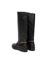 TOMMY HILFIGER - Tommy Hilfiger Oficerki Horsebit Riding FW0FW08863 Czarny. Kolor: czarny. Materiał: skóra #6