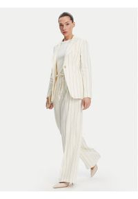 BOSS Spodnie materiałowe Tiana5 50538216 Beżowy Relaxed Fit. Kolor: beżowy. Materiał: len, wiskoza #3