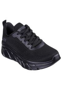 skechers - Buty do chodzenia damskie Skechers Bobs B Flex Hi Fly. Kolor: czarny. Materiał: materiał, syntetyk. Sport: turystyka piesza