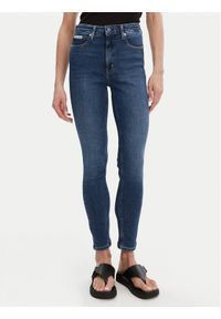 Calvin Klein Jeans Jeansy J20J225149 Granatowy Skinny Fit. Kolor: niebieski