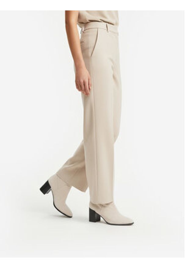 Nine West Botki CEO-JAMILAH-01 Beżowy. Kolor: beżowy. Materiał: materiał