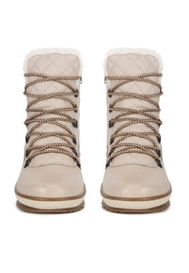 Remonte Botki R8485-60 Beżowy. Kolor: beżowy. Materiał: skóra