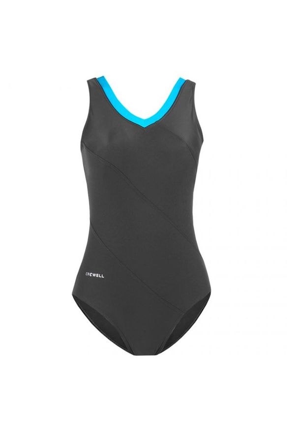 CROWELL - Damski Jednoczęściowy Kostium Kąpielowy Angie. Kolor: szary, niebieski, wielokolorowy