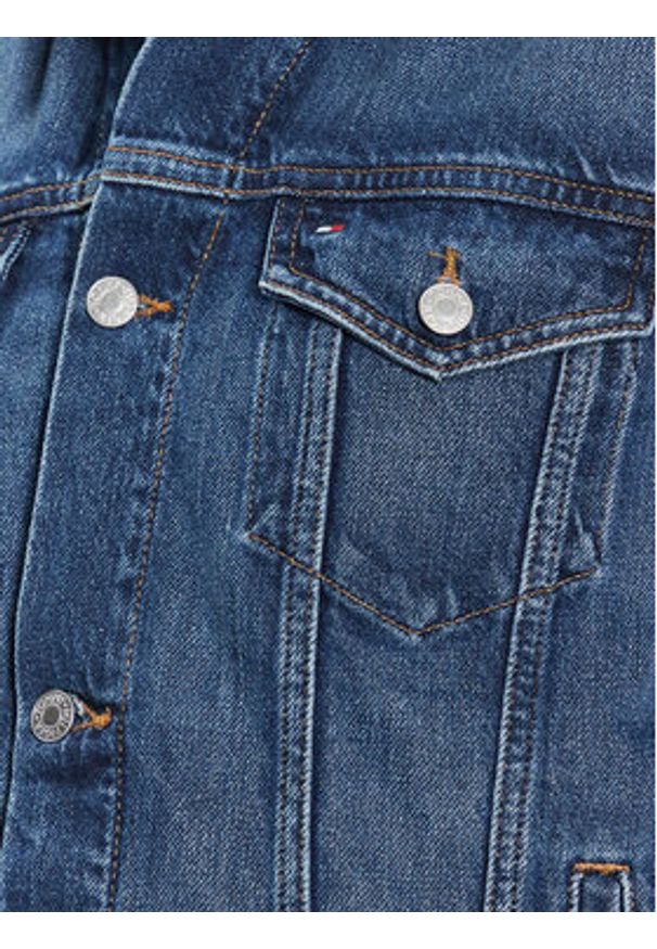TOMMY HILFIGER - Tommy Hilfiger Kurtka jeansowa MW0MW32110 Niebieski Regular Fit. Kolor: niebieski. Materiał: bawełna
