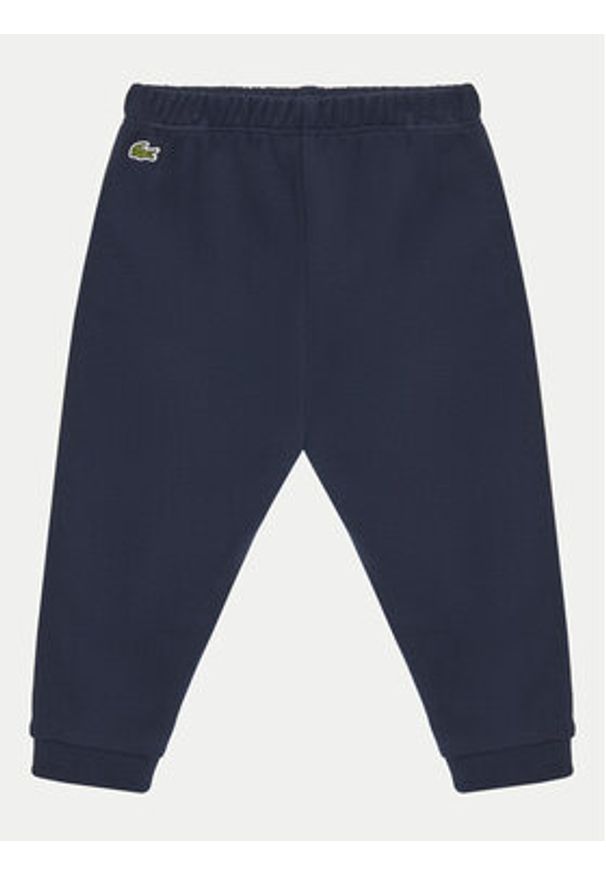 Lacoste Dres 4J8409 Granatowy Regular Fit. Kolor: niebieski. Materiał: bawełna