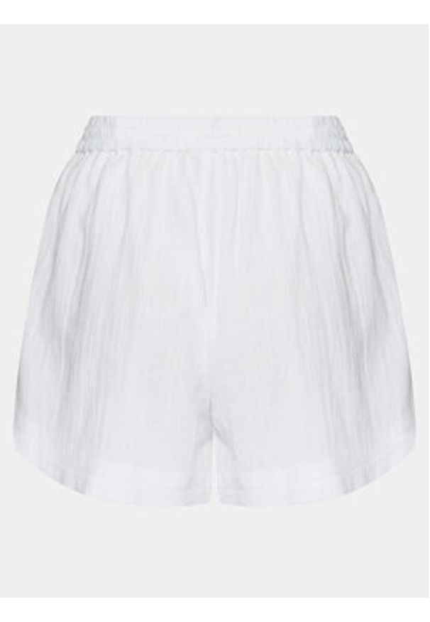 Seafolly Szorty materiałowe 55208-SH Biały. Kolor: biały. Materiał: bawełna