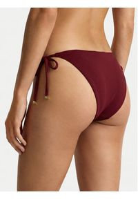 Guess Dół od bikini E6GO10 KF590 Bordowy. Kolor: czerwony. Materiał: syntetyk #4