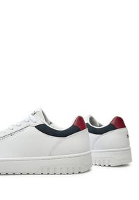 TOMMY HILFIGER - Tommy Hilfiger Sneakersy Th Basket Core Lite Lth FM0FM05369 Biały. Kolor: biały. Materiał: skóra #4