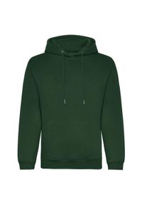 AWDIS - Organiczna Bluza Z Kapturem Unisex Dla Dorosłych. Typ kołnierza: kaptur. Kolor: zielony