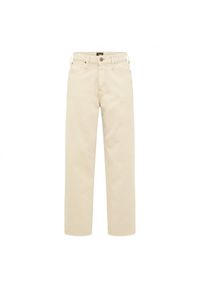 Lee - LEE WIDE LEG DAMSKIE SPODNIE JEANSOWE SERVICE SAND L30SQHCN