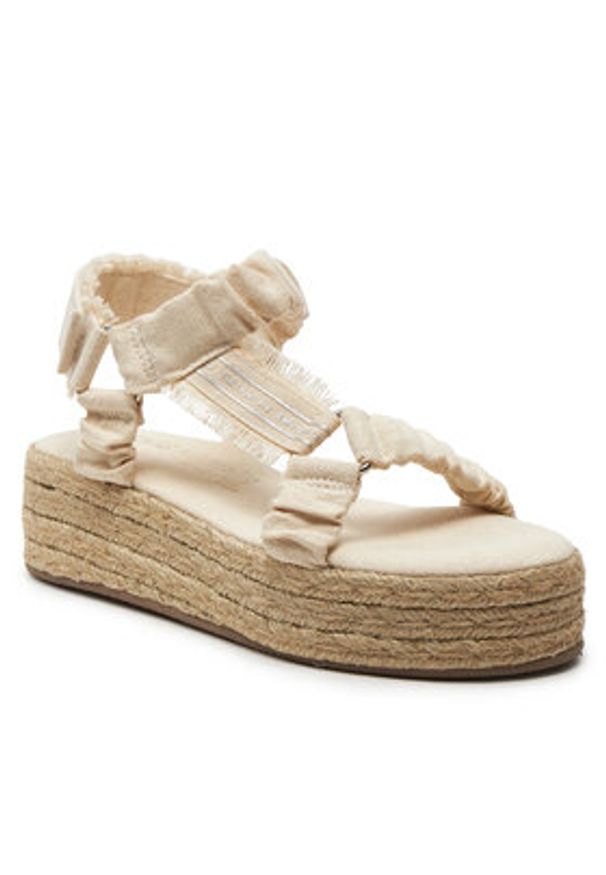 EMU Australia Espadryle Evans W13028 Biały. Kolor: biały. Materiał: bawełna, materiał