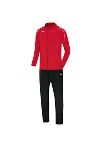 Dziecięcy dres Jako loisirs Classico. Kolor: czerwony. Materiał: dresówka. Styl: sportowy #1