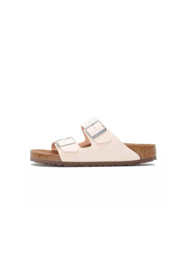 Klapki damskie Birkenstock Arizona Vegan BF. Kolor: różowy, wielokolorowy, beżowy. Materiał: materiał