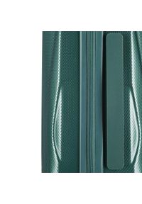Wittchen - Duża walizka z polikarbonu geometryczna. Kolor: zielony. Materiał: guma. Wzór: geometria #10