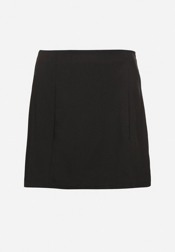 Born2be - Czarna Klasyczna Trapezowa Spódnica Rivezi. Okazja: do pracy, na spotkanie biznesowe. Kolor: czarny. Styl: klasyczny