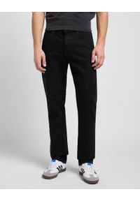 Lee - LEE MĘSKIE SPODNIE JEANSOWE WEST BLACK RINSE 112345392 L70W014054