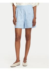 Vero Moda Szorty materiałowe Eliza 10346709 Niebieski jasny Regular Fit. Kolor: niebieski. Materiał: bawełna #1