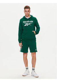 Reebok Bluza Identhlty Big Logo 100076427 Zielony Regular Fit. Kolor: zielony. Materiał: bawełna #5