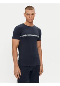 Emporio Armani Underwear T-Shirt 111035 4R729 00135 Granatowy Slim Fit. Kolor: niebieski. Materiał: bawełna