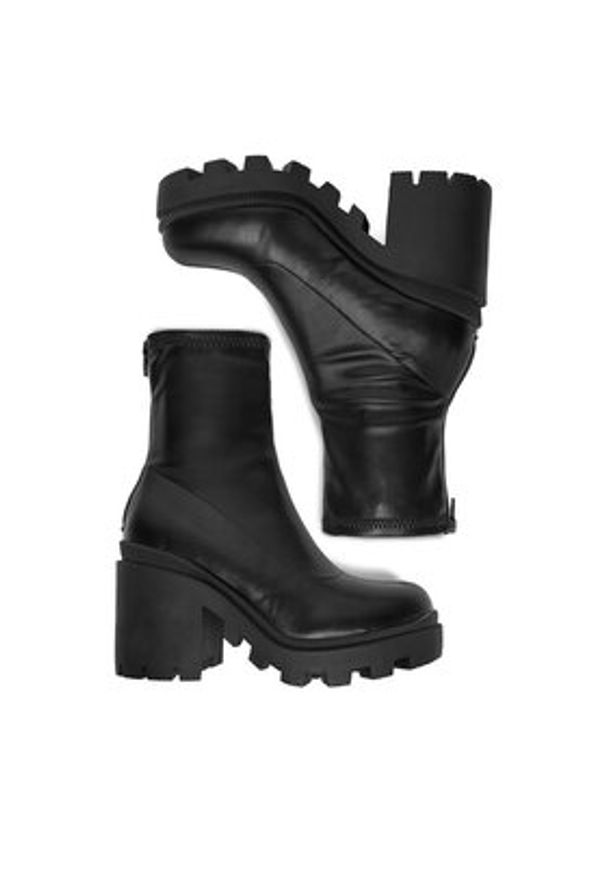 DeeZee Botki ZB362-2 Czarny. Kolor: czarny. Materiał: syntetyk, materiał