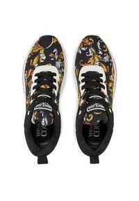 Versace Jeans Couture Sneakersy 78YA3SA1 Czarny. Kolor: czarny. Materiał: materiał