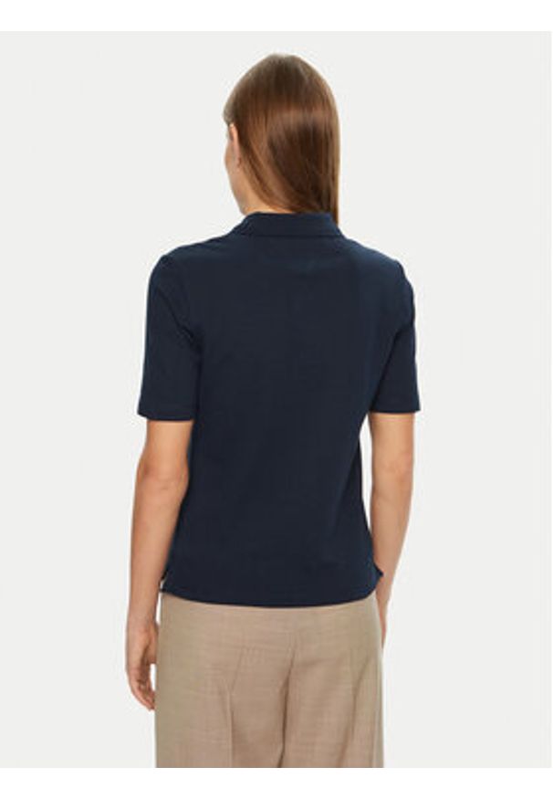 TOMMY HILFIGER - Tommy Hilfiger Polo 1985 WW0WW43224 Granatowy Regular Fit. Typ kołnierza: polo. Kolor: niebieski. Materiał: bawełna