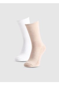 4f - 4F Skarpety casual za kostkę (2-pack) damskie - multikolor 35-38. Kolor: wielokolorowy. Materiał: włókno, materiał, bawełna