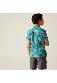 Regatta - Mindano VIII damska koszula z krótkim rękawem. Kolor: fioletowy. Materiał: materiał. Długość rękawa: krótki rękaw. Długość: krótkie. Sport: turystyka piesza #2