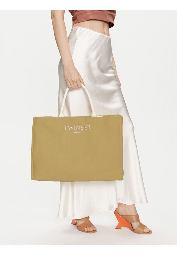 TwinSet - TWINSET Torebka 241TD8110 Beżowy. Kolor: beżowy