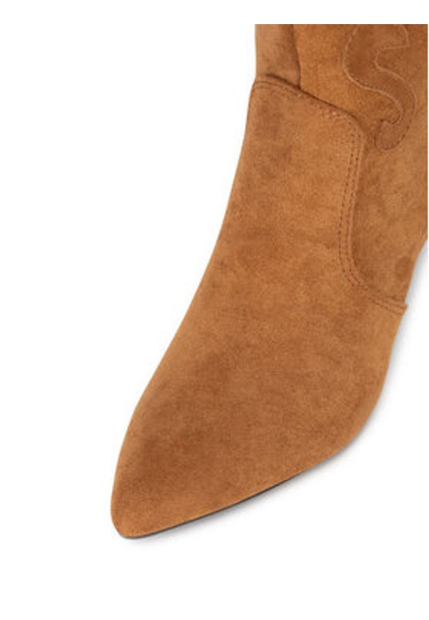 MEXX Kowbojki MI001714243W Brązowy. Kolor: brązowy. Materiał: zamsz, skóra