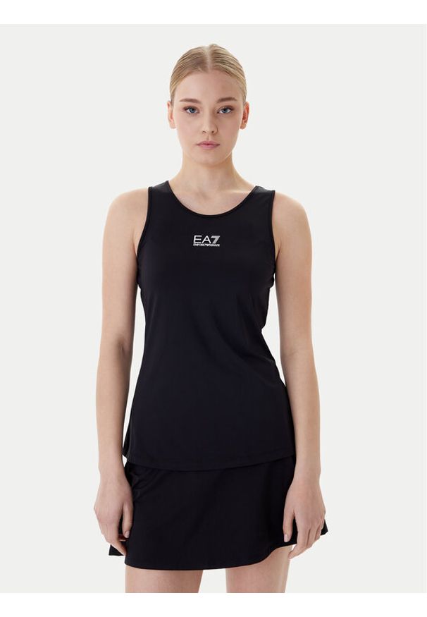 EA7 Emporio Armani Top 7W000314 AF14524 UC001 Czarny Regular Fit. Kolor: czarny. Materiał: syntetyk