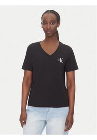 Calvin Klein Jeans Komplet 2 t-shirtów LV047C906G Czarny Regular Fit. Kolor: czarny. Materiał: bawełna