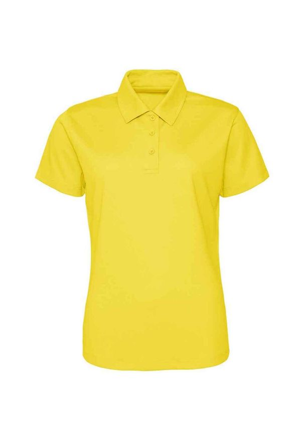 JUST COOL - Damska Koszulka Polo. Typ kołnierza: polo. Kolor: żółty, wielokolorowy, pomarańczowy