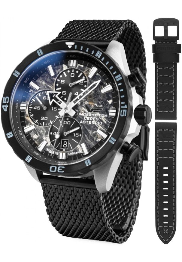 Zegarek męski Vostok Europe 6S10-320E693BB czarny. Kolor: czarny