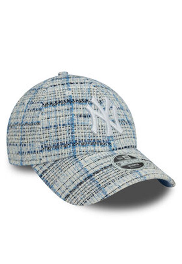 New Era Czapka z daszkiem New York Yankees Tweed 9Forty 60595381 Niebieski. Kolor: niebieski. Materiał: materiał, poliester