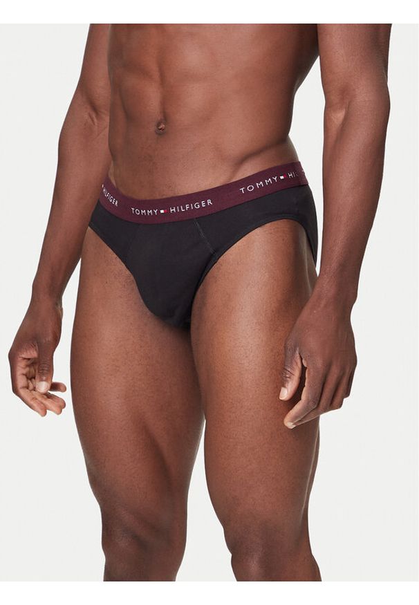 TOMMY HILFIGER - Tommy Hilfiger Komplet 3 par slipów UM0UM03471 Czarny. Kolor: czarny. Materiał: bawełna