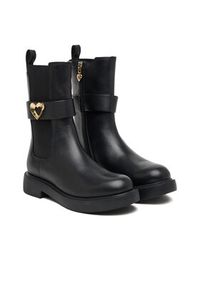 Love Moschino - LOVE MOSCHINO Botki JA24044G0NIA0000 Czarny. Kolor: czarny. Materiał: skóra #5