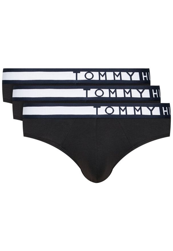 TOMMY HILFIGER - Tommy Hilfiger Komplet 3 par slipów UM0UM01227 Czarny. Kolor: czarny. Materiał: bawełna