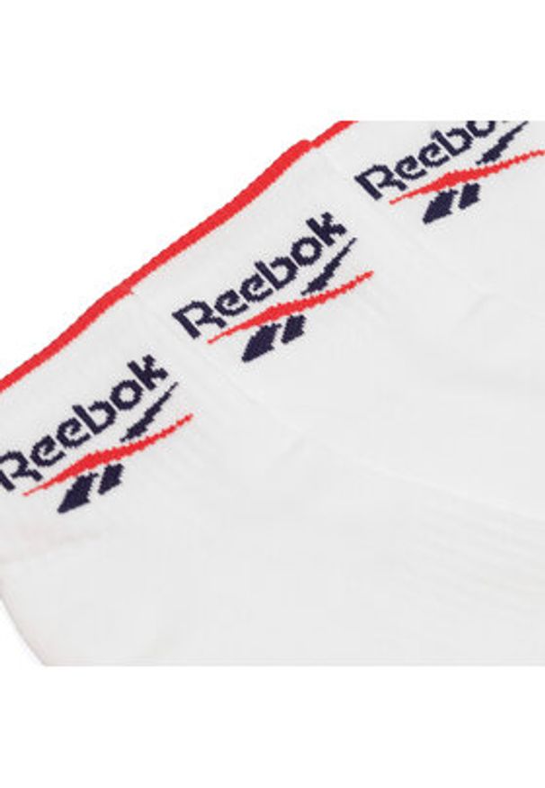 Reebok Zestaw 3 par wysokich skarpet unisex R0362-SS24 (3-pack) Biały. Kolor: biały. Materiał: bawełna