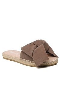 Manebi Espadryle Suede Sandals With Bow W 1.9 J0 Brązowy. Kolor: brązowy. Materiał: zamsz, skóra #6