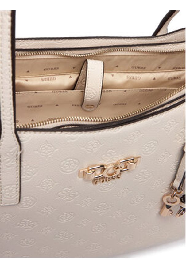 Guess Torebka Anise HWPD99 16230 Écru. Kolor: kremowy. Materiał: skórzane