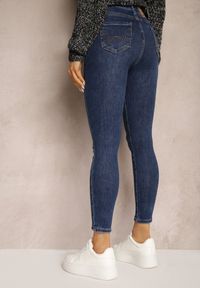 Renee - Niebieskie Jeansy Skinny z Przetarciami Irialine. Kolor: niebieski #2