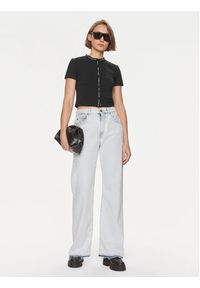 Calvin Klein Jeans T-Shirt Logo J20J223093 Czarny Slim Fit. Kolor: czarny. Materiał: bawełna #4